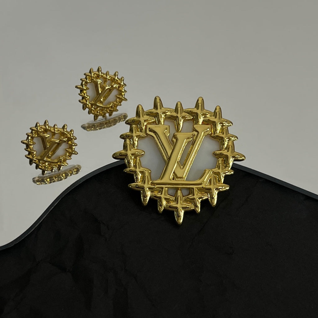Louis Vuitton Vintage 18K Gold Earrings