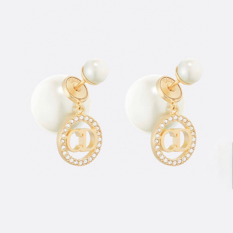 Dior Tribales Pearl 18K Gold Earrings