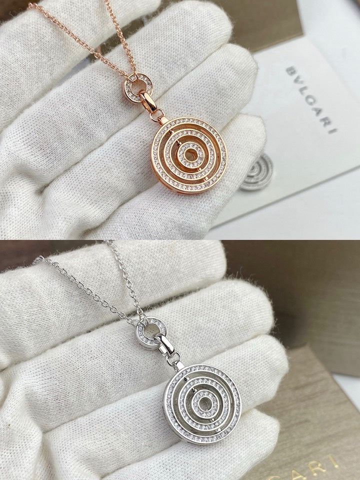 Bvlgari Cerchi Astrale Diamond 18K Gold Necklace