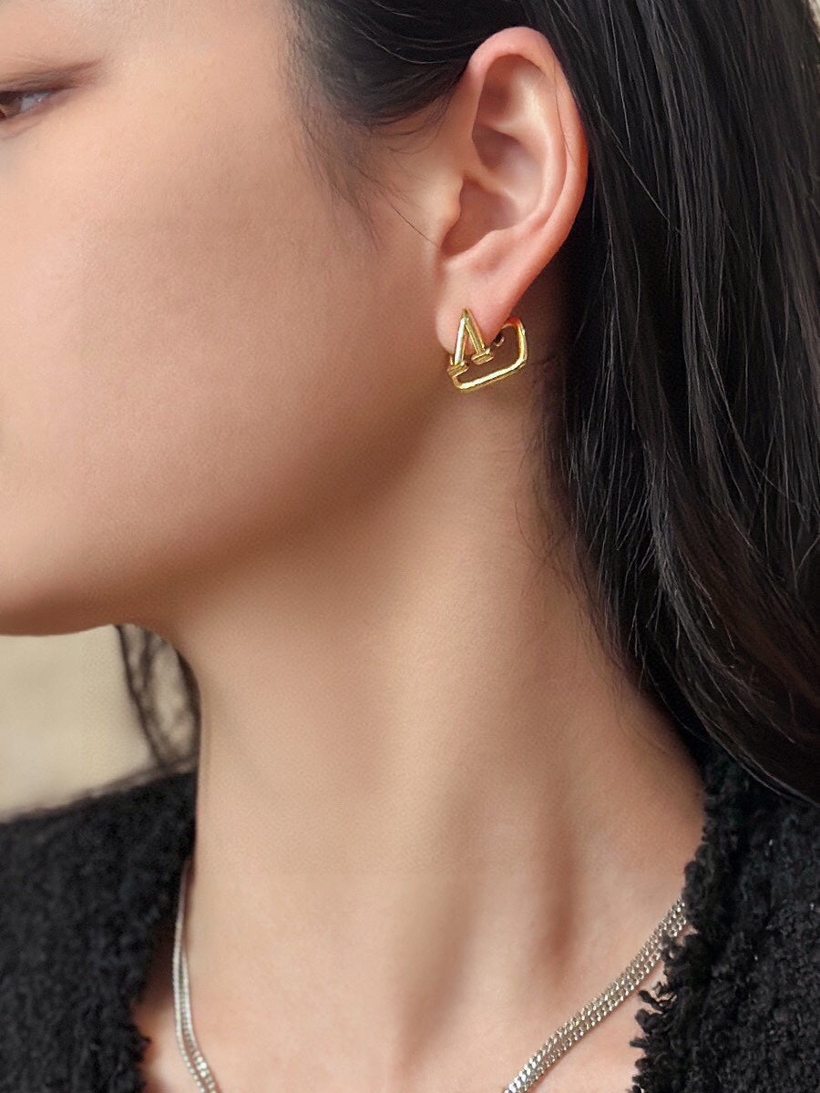 Valentino 18K Gold Earrings