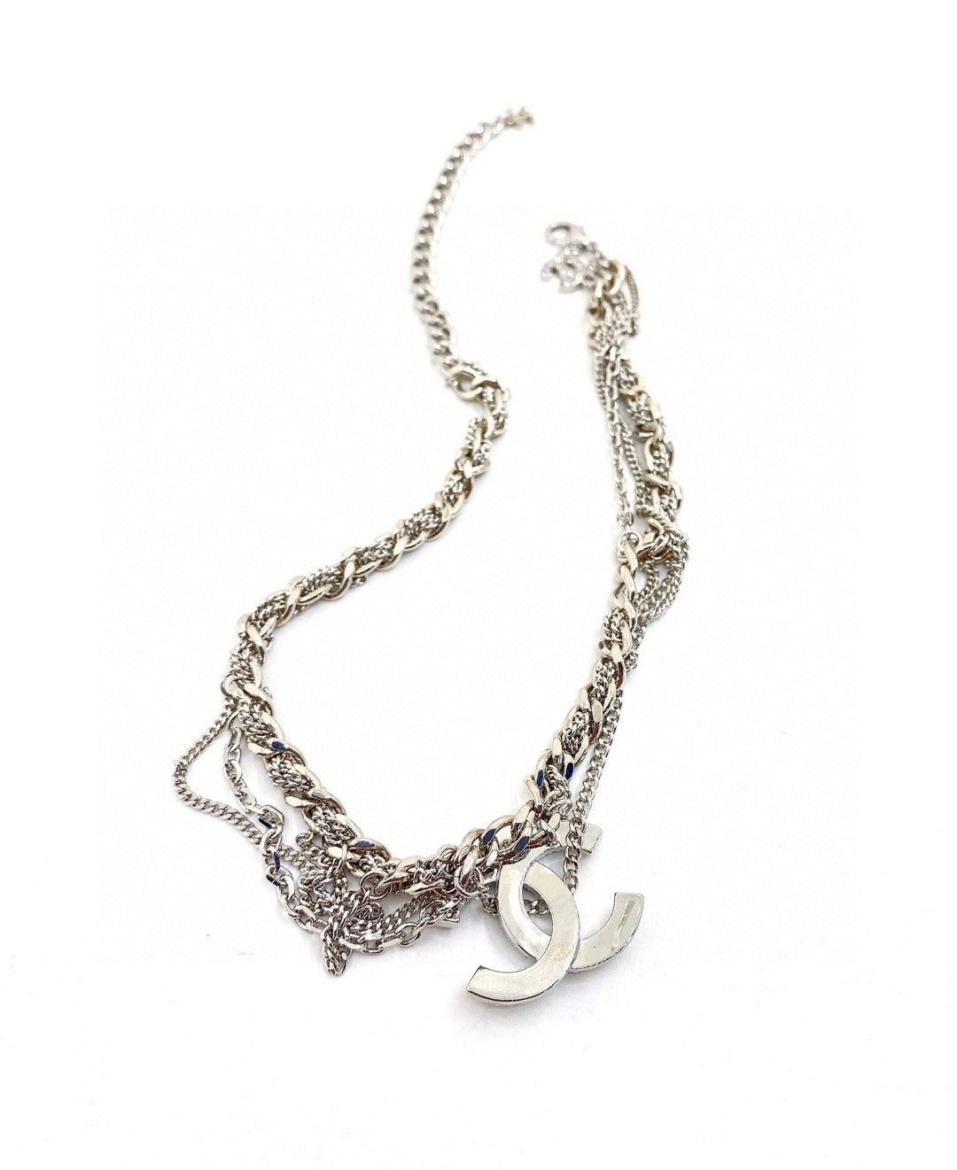 Chanel Chain Diamond 18K Gold Necklace