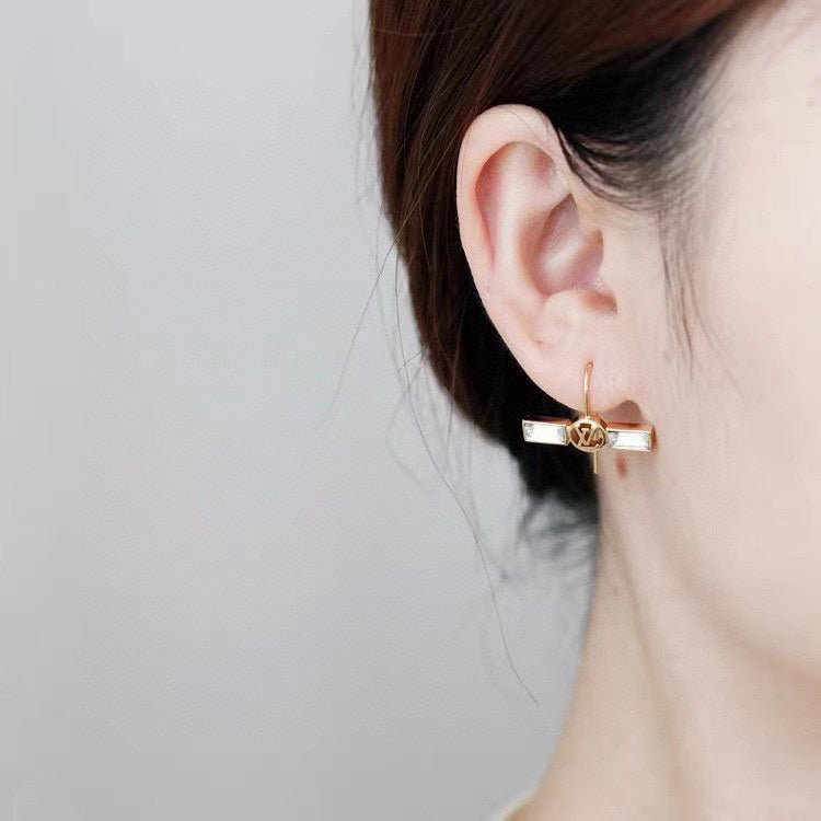 Louis Vuitton Crystals 18K Gold Earrings