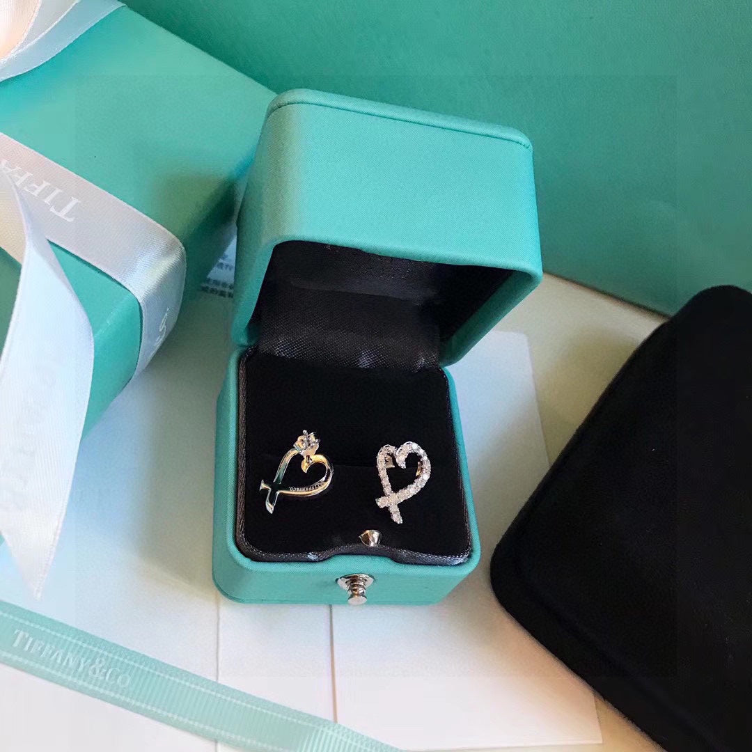 Tiffany Diamond 18K Gold Earrings