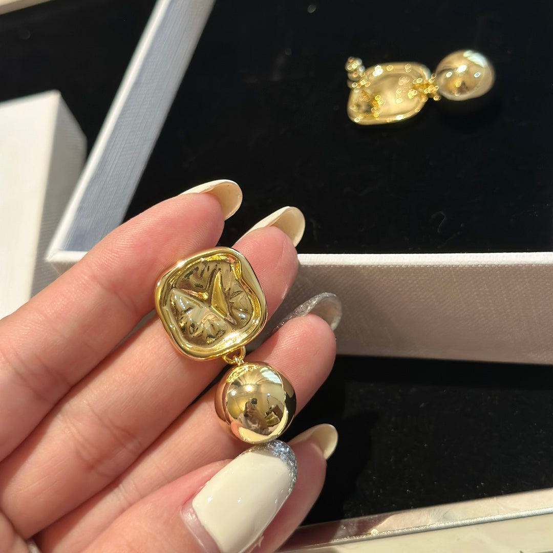 Celine Vintage 18K Gold Earrings
