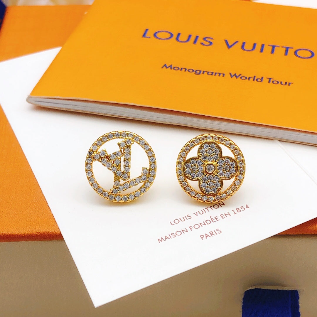 Louis Vuitton Blossom Diamond 18K Gold Earrings