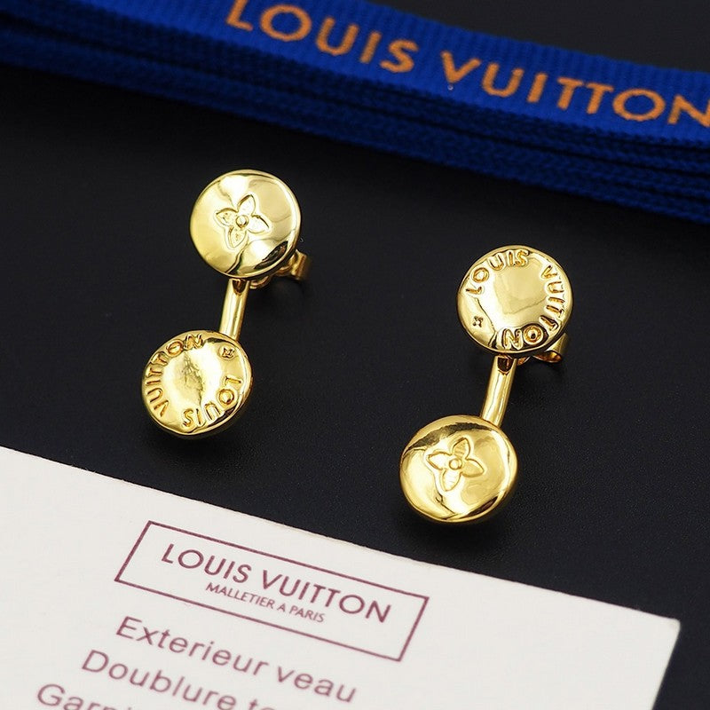 Louis Vuitton Studs 18K Gold Earrings