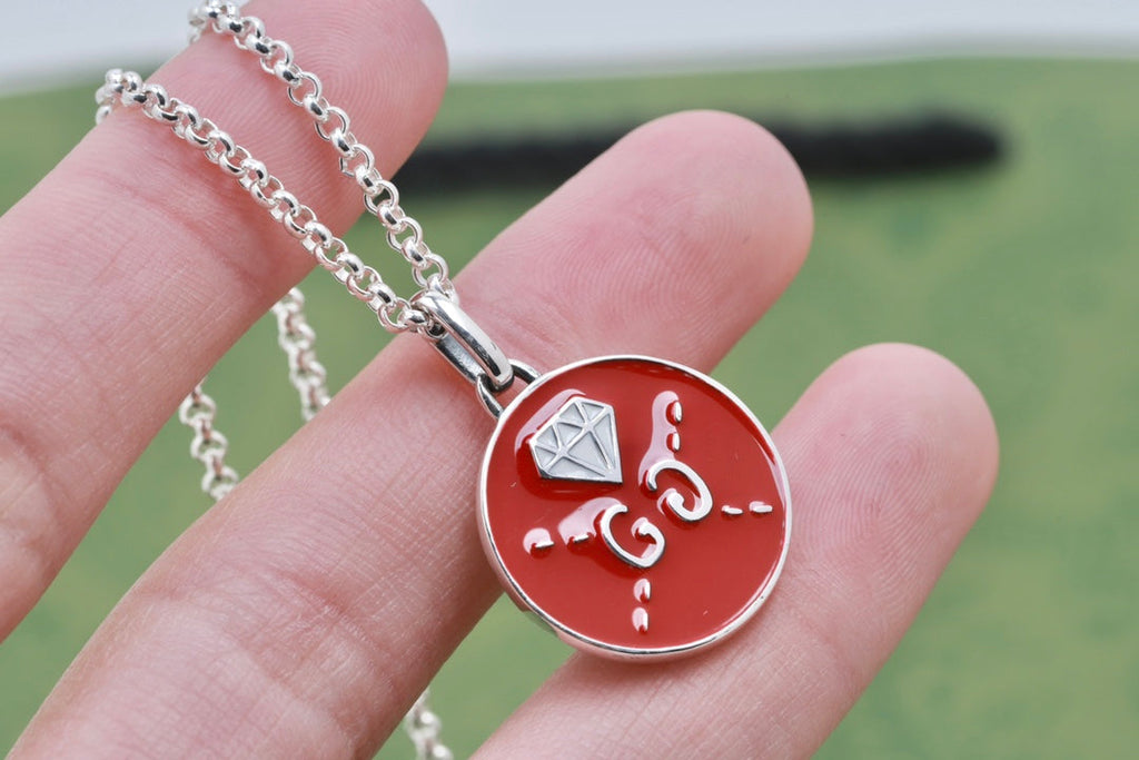 Gucci Double Ghost Red 18K Gold Necklace