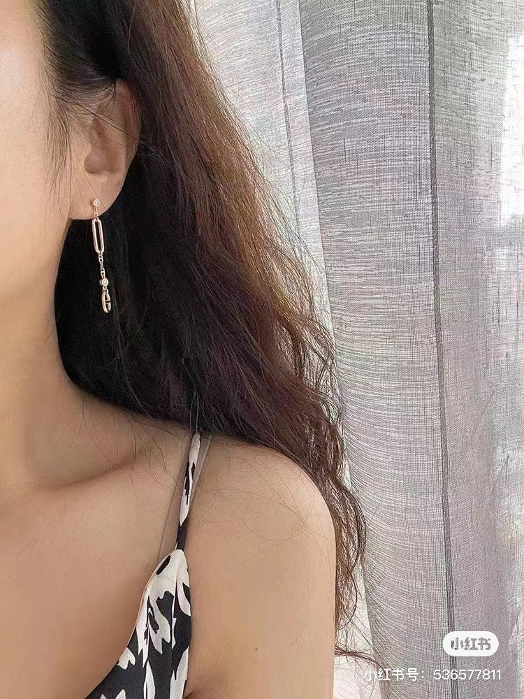 Hermes Chaine D'ancre Chaos 18K Gold Earrings
