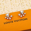 Louis Vuitton Diamomd 18K Gold Earrings