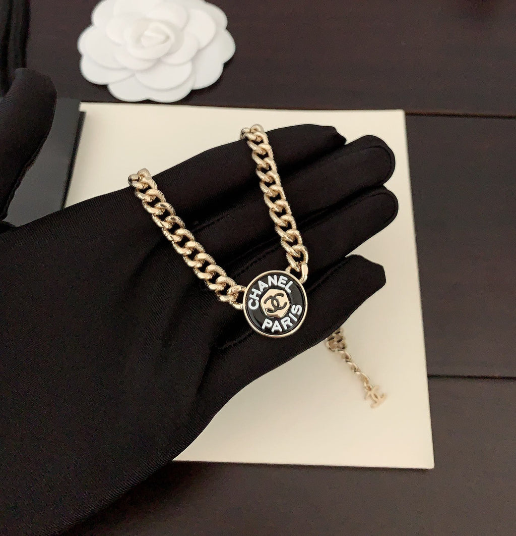 Chanel Paris Choker 18K Gold Necklace