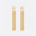Dior 30 Montaigne Chain 18K Gold Earrings