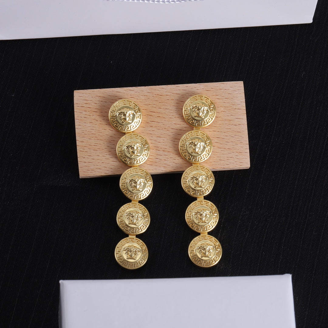 Long 18K Gold Earrings