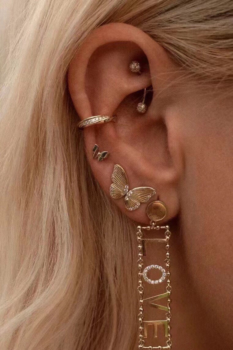Celine LOVE Diamonds 18K Gold Earrings