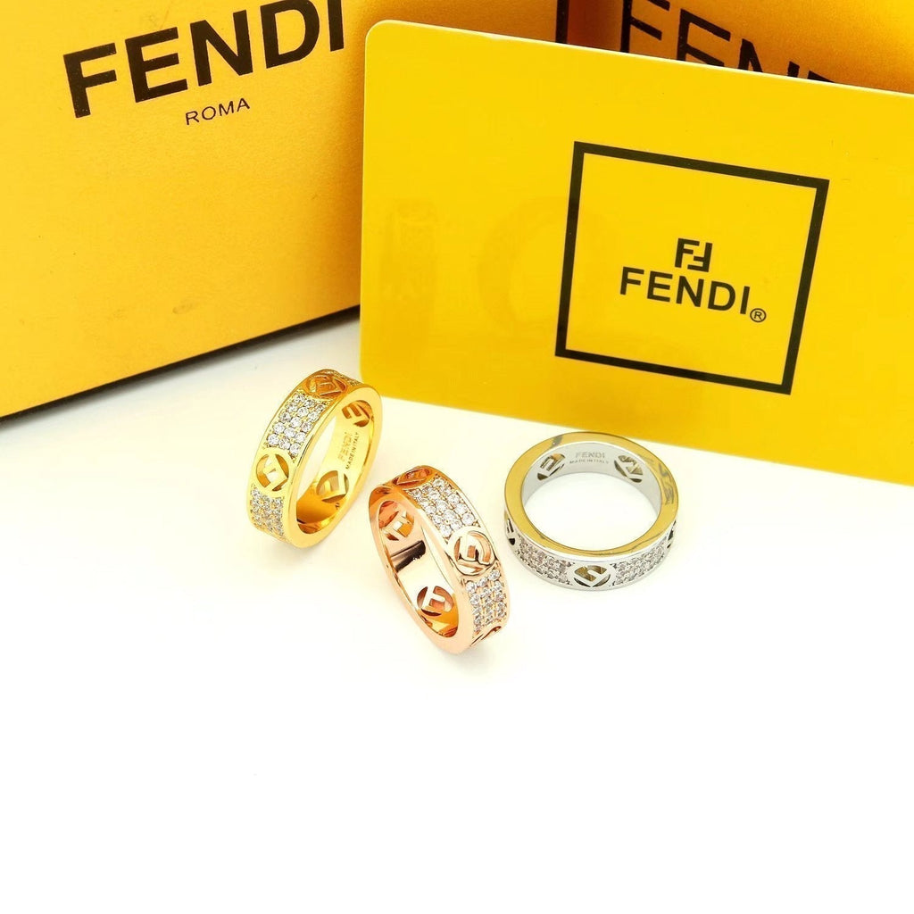 Fendi Is 18K Rose Gold Ring
