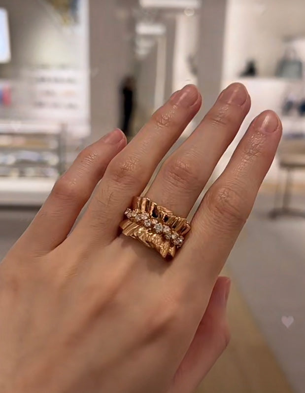 Dior Archi Bar en Corolle Bague 18K Gold Ring