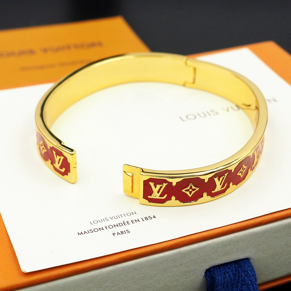 Louis Vuitton Color Monogram 18K Gold Bracelet