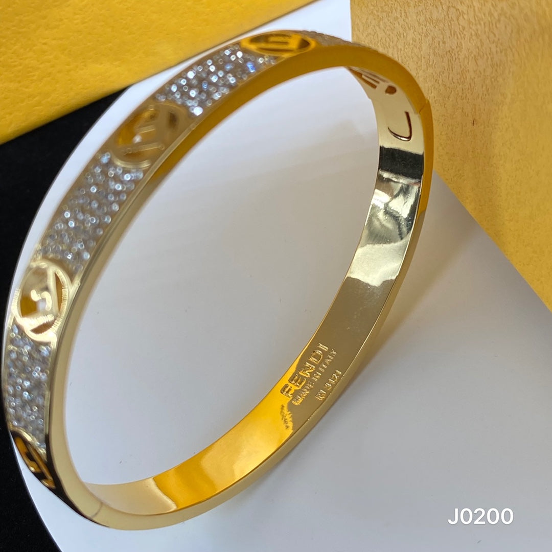 Fendi Is 18K Gold Bracelet