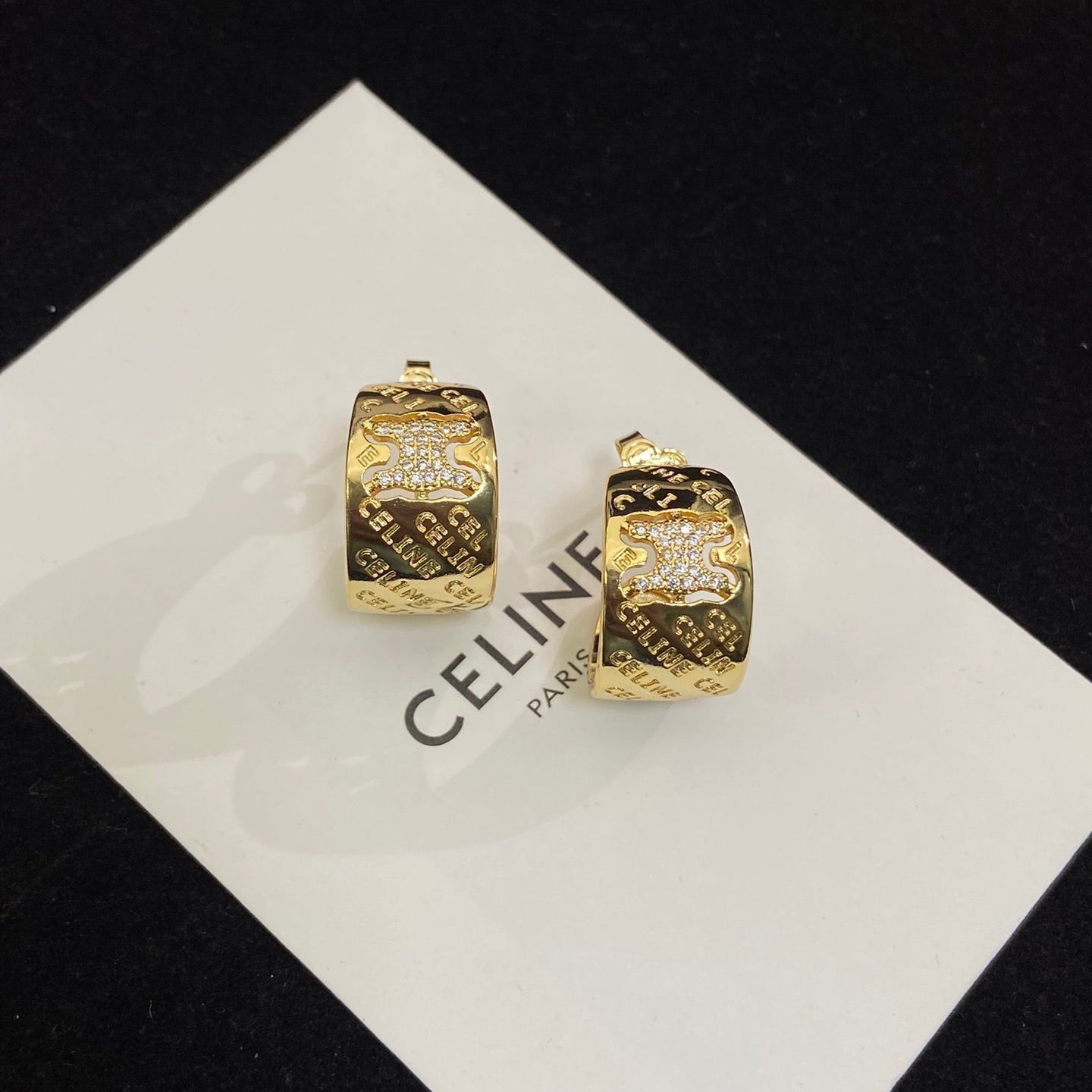 Celine Diamonds 18K Gold Earrings