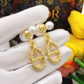 Dior 30 Montaigne Pearls 18K Gold Earrings