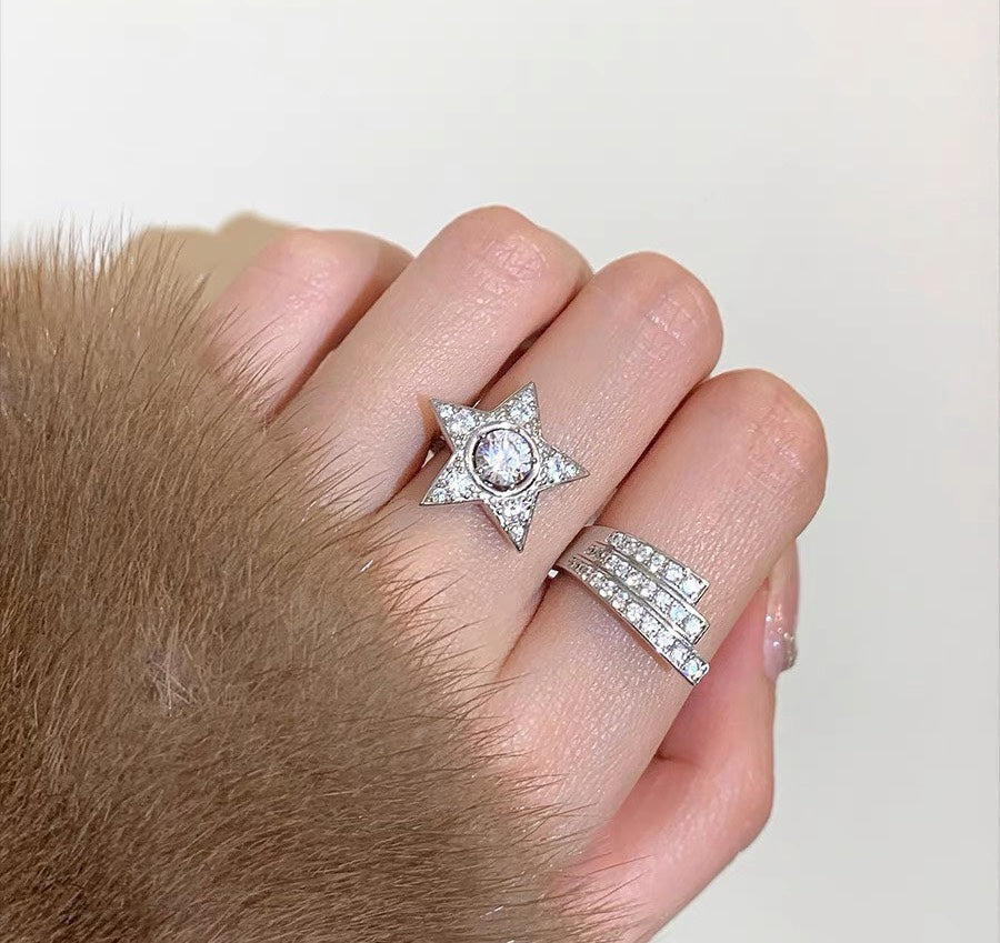 Chanel Comete Diamonds 18K Gold Ring
