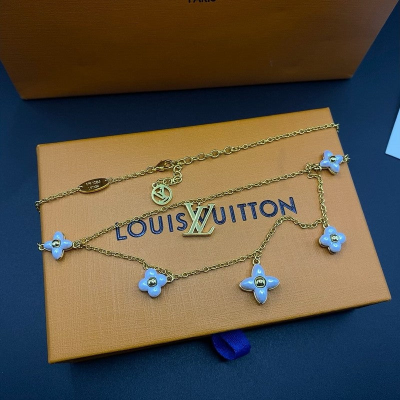 Louis Vuitton Floragram 18K Gold Necklace