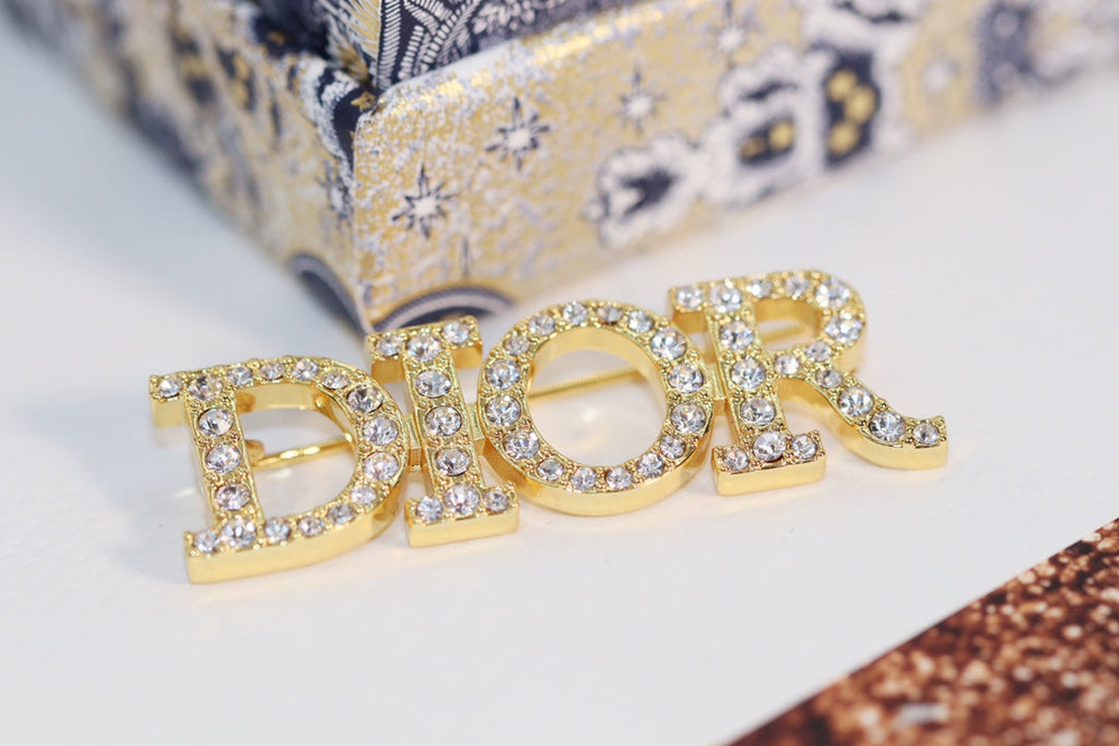 Dior Diamonds 18K Gold Brooch