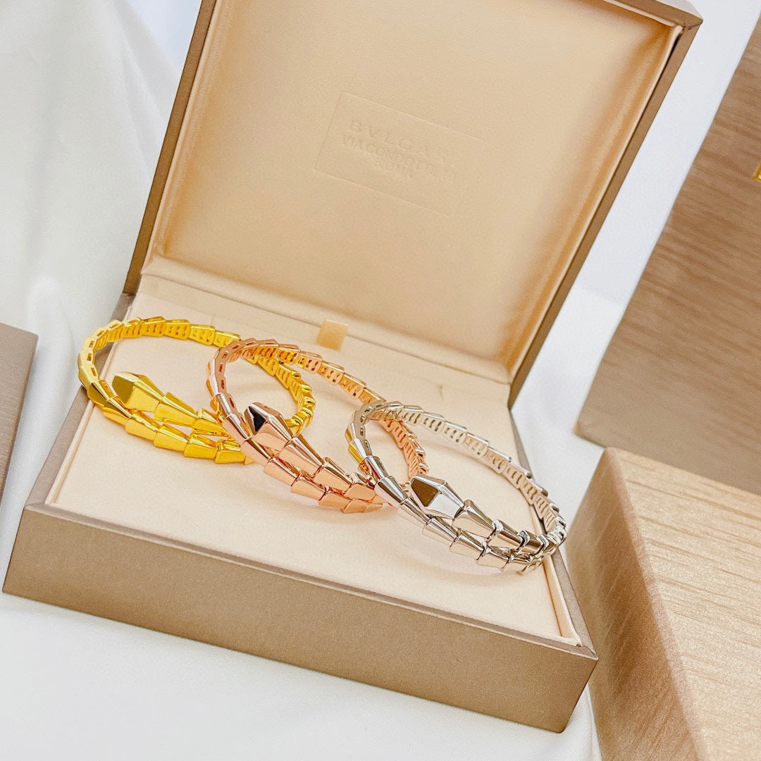 Bvlgari Serpenti Viper 18K Gold Bracelet