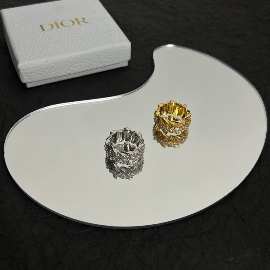 Dior Couture Diamond 18K Gold Ring