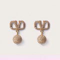 Valentino Diamonds 18K Gold Earrings