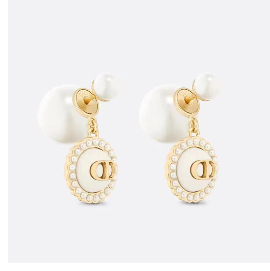 Dior Pearls 18K Gold Earrings