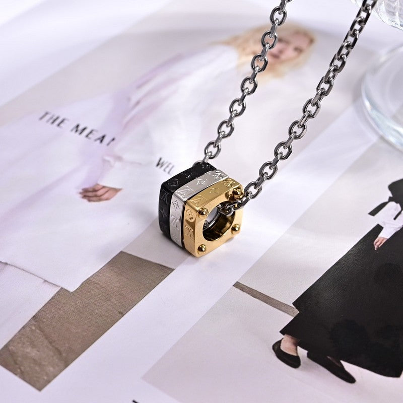 Louis Vuitton Bold Tri-Color 18K Gold Necklace