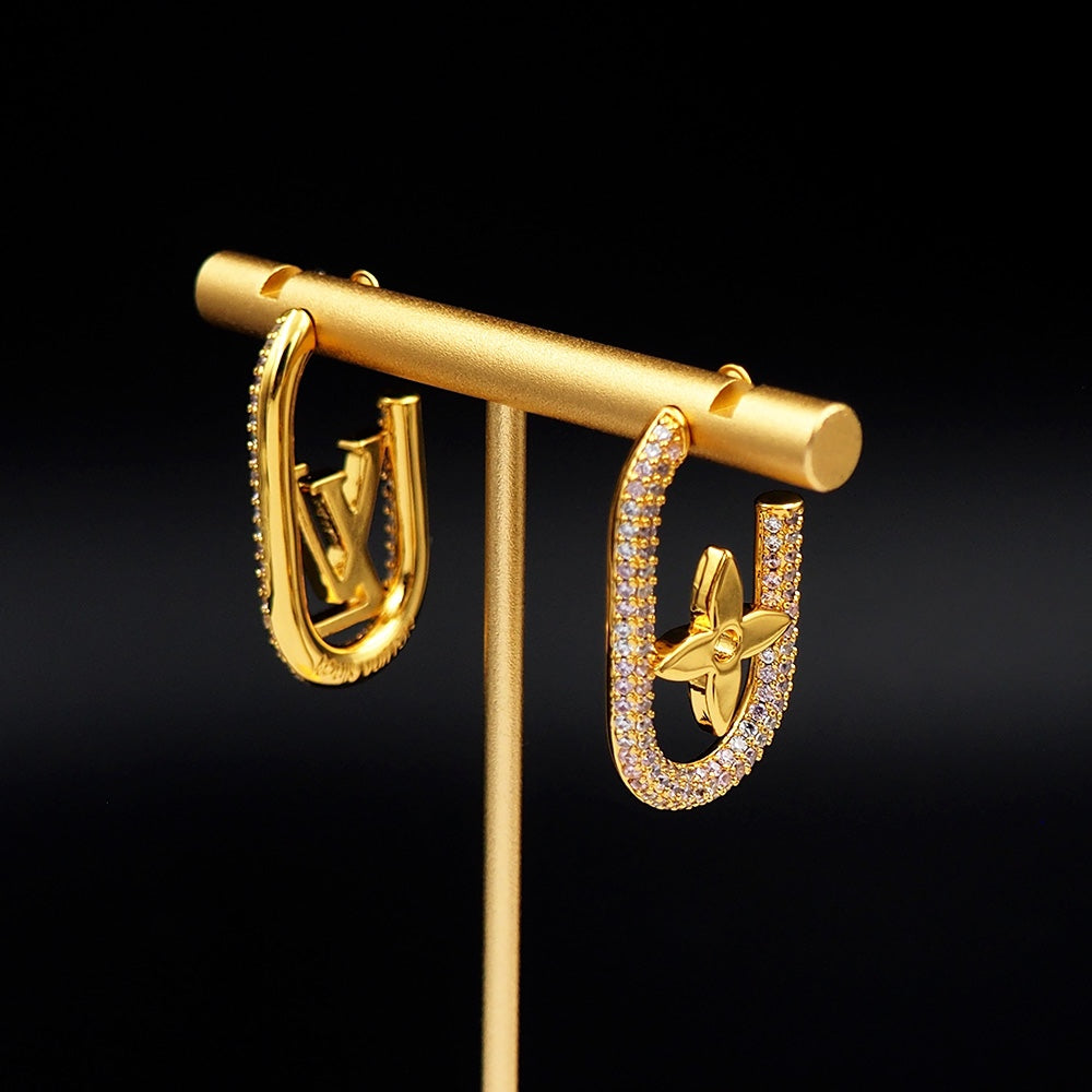 Louis Vuitton My Chain 18K Gold Earrings