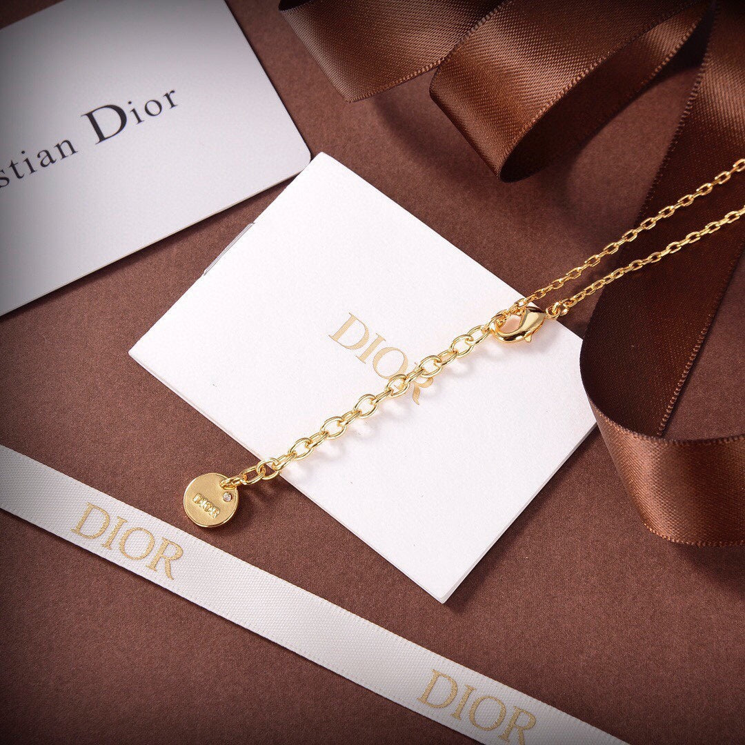 Dior Petit Pearl 18K Gold Necklace