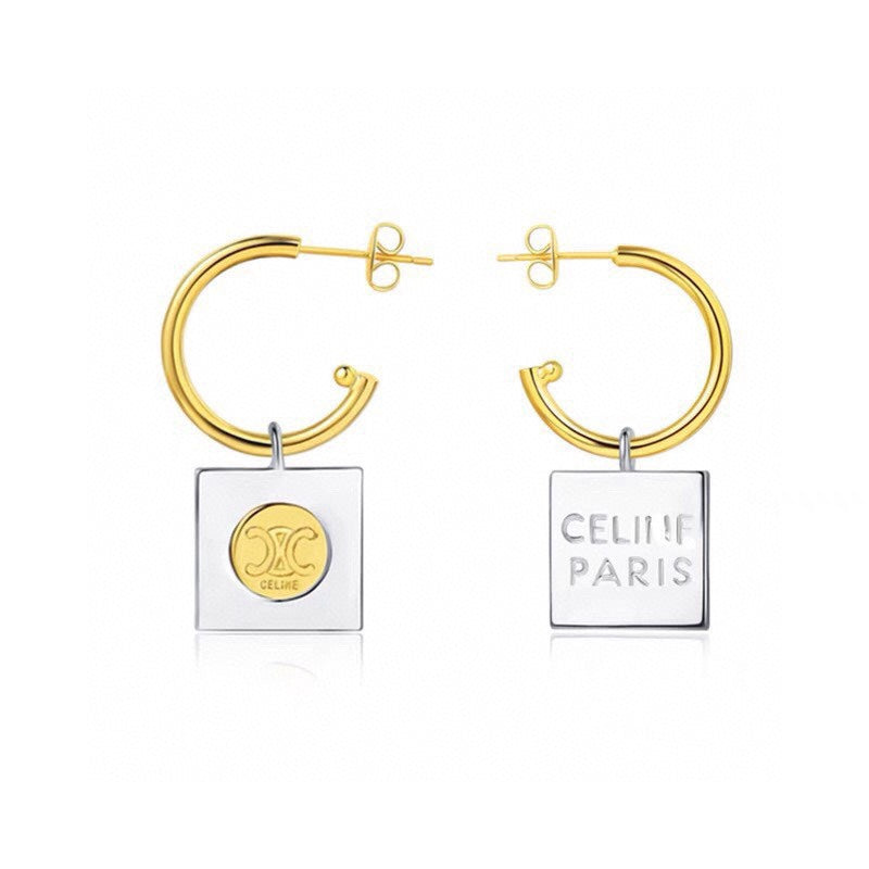 Celine Hoops 18K Gold Earrings