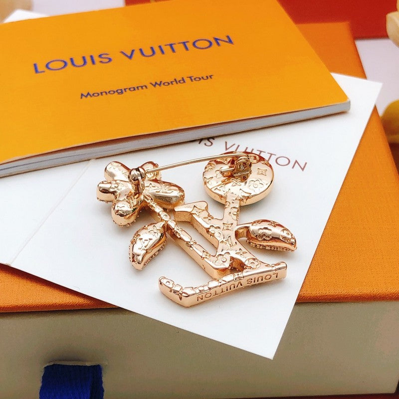 Louis Vuitton Blooming 18K Gold Brooch