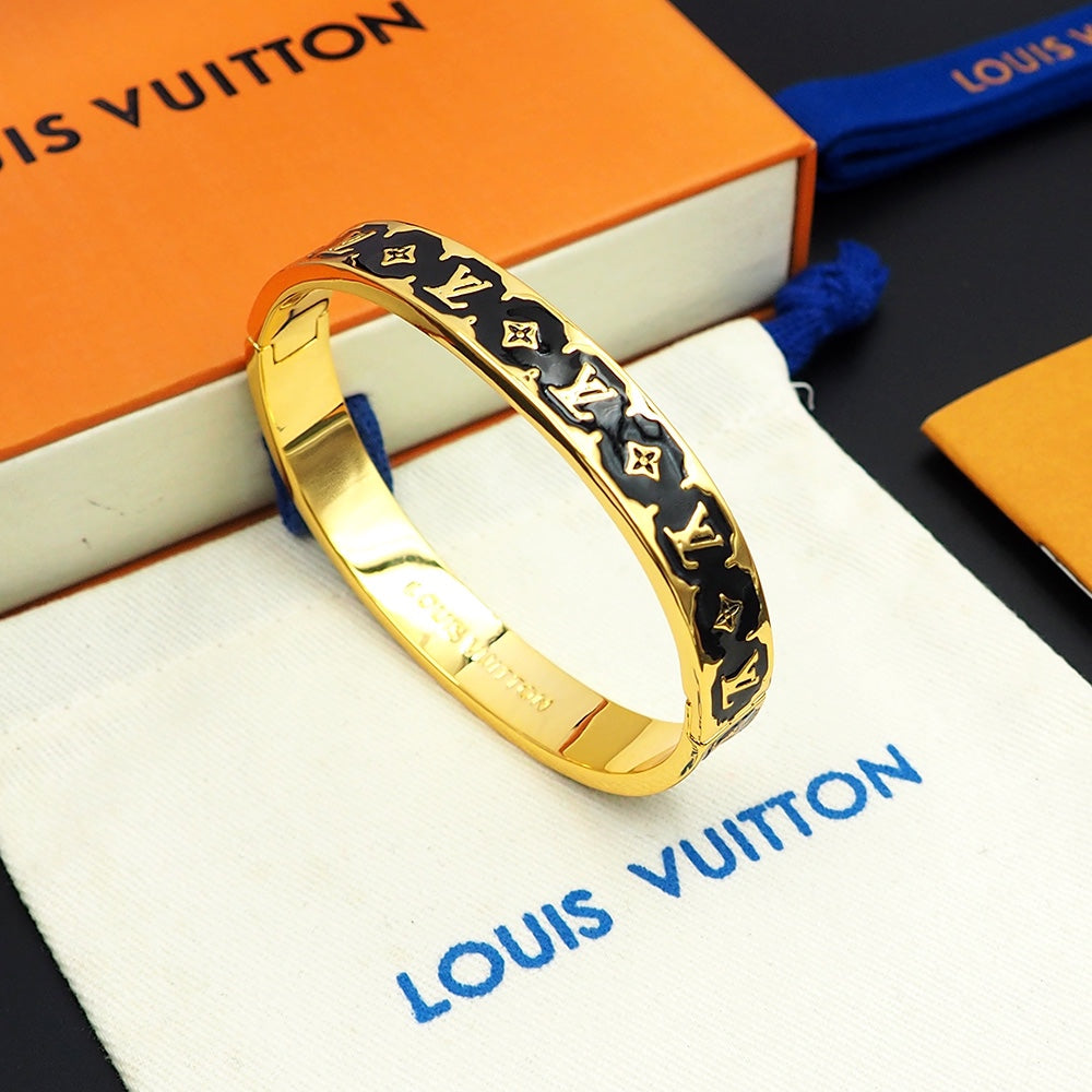 Louis Vuitton Color Monogram 18K Gold Bracelet