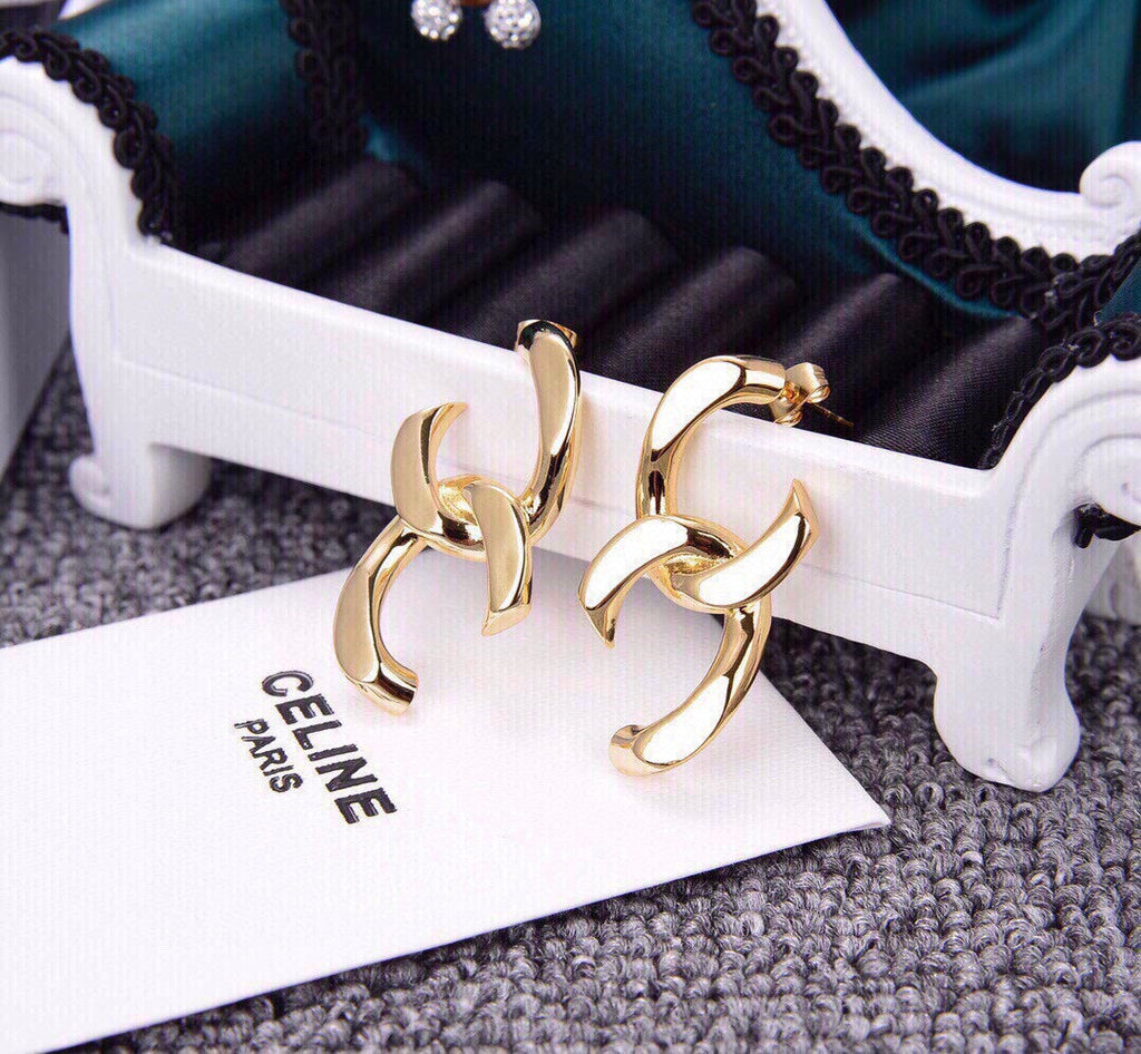 Celine 18K Gold Earrings