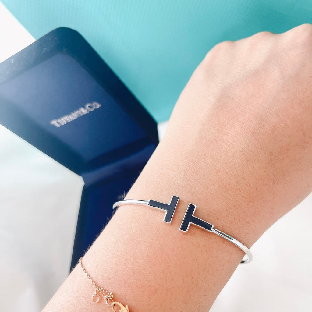 Tiffany Black 18K Gold Bracelet