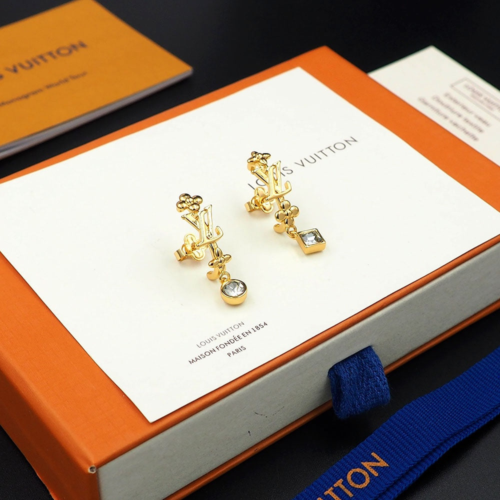 Louis Vuitton In the Sky 18K Gold Earrings
