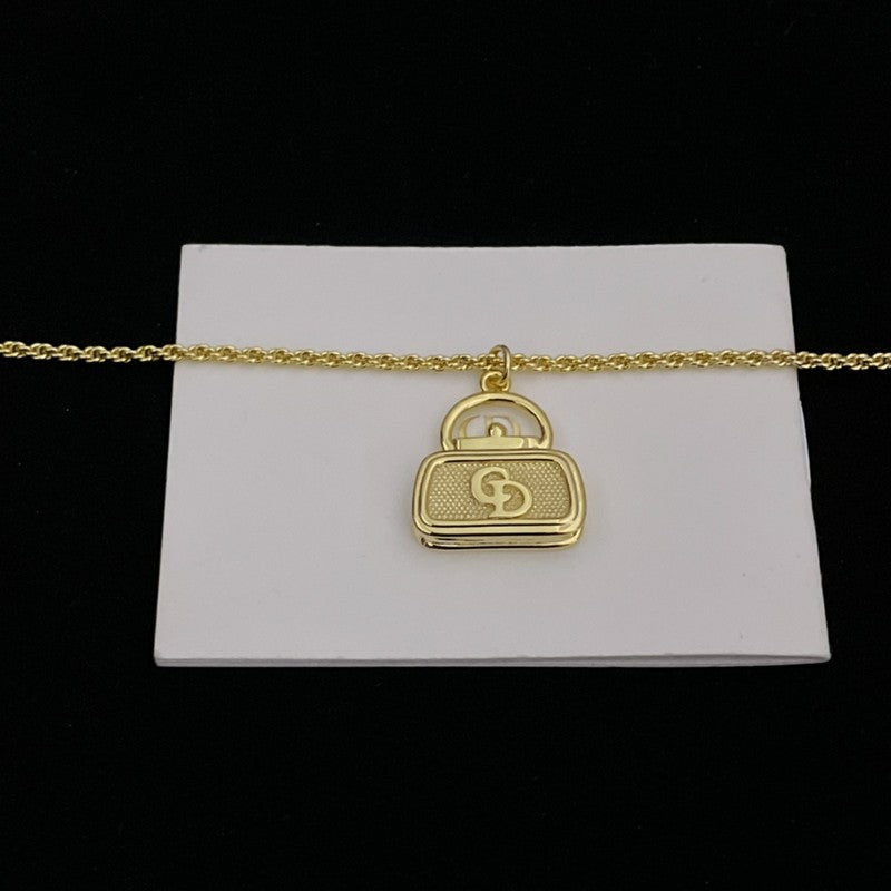 Dior Vintage Bag 18K Gold Necklace