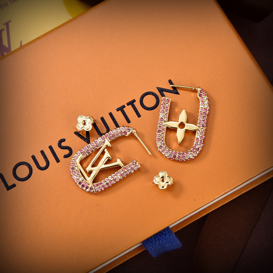 Louis Vuitton My Chain 18K Gold Earrings