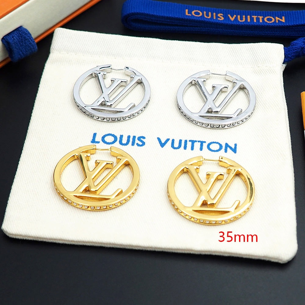 Louis Vuitton Louise Pearls 18K Gold Earrings
