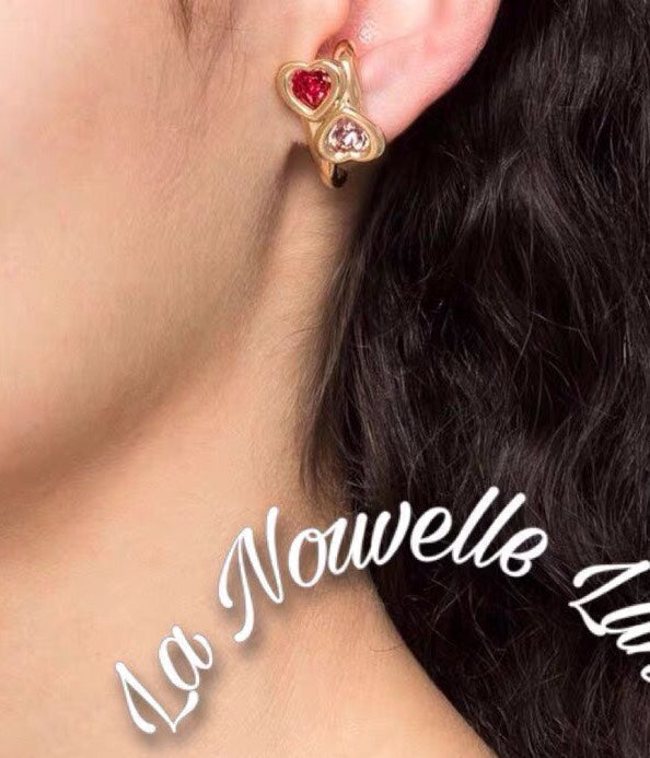 Bvlgari Crystals 18K Gold Earrings