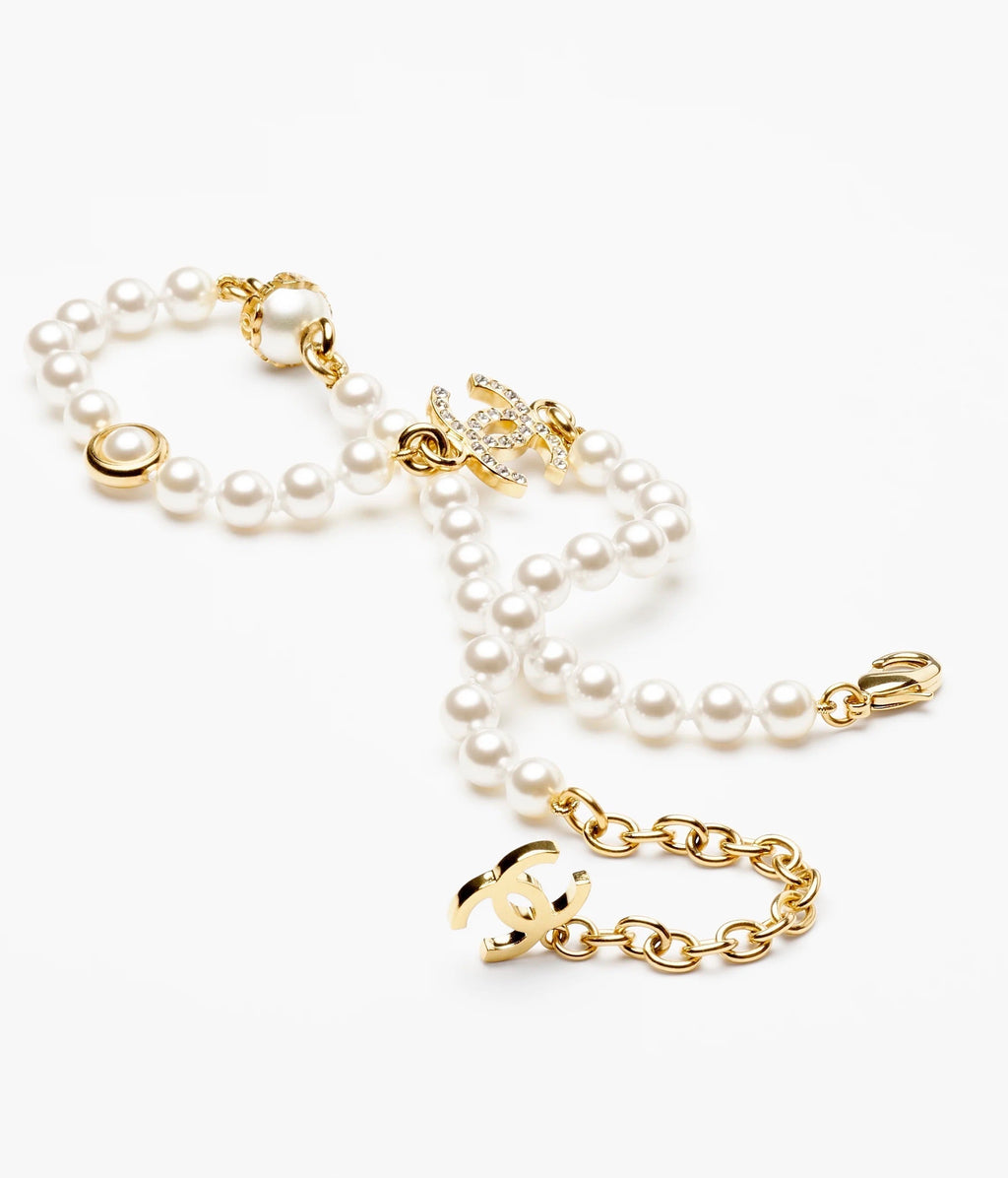 Chanel Pearl Chain 18K Gold Necklace