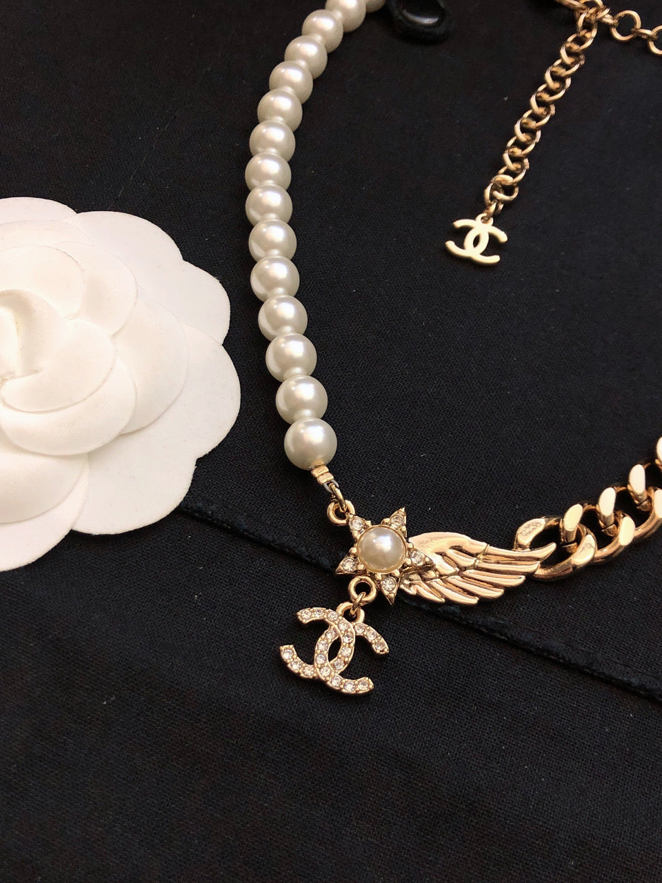 Chanel Wing Chain 18K Gold Necklace