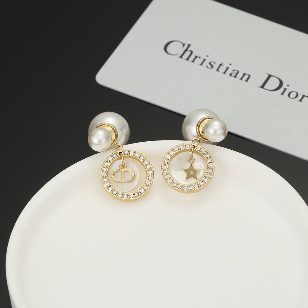 Dior Tribales Pearl 18K Gold Earrings