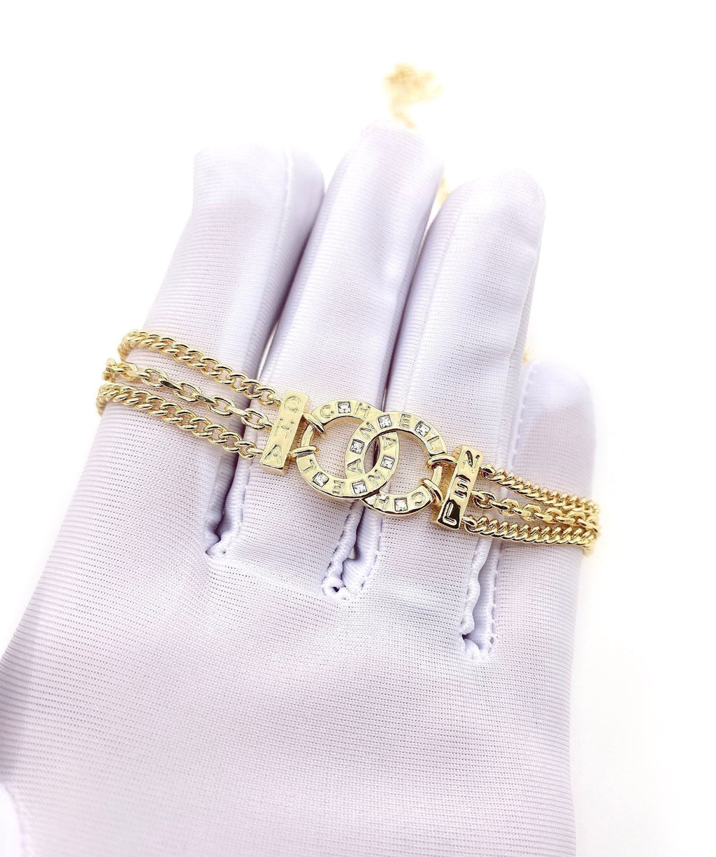 Chanel Chain Choker 18K Gold Necklace