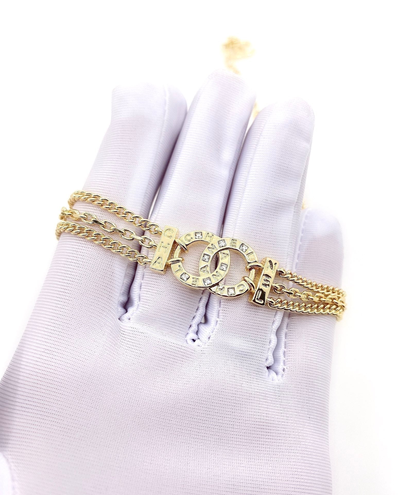 Chanel Chain Choker 18K Gold Necklace