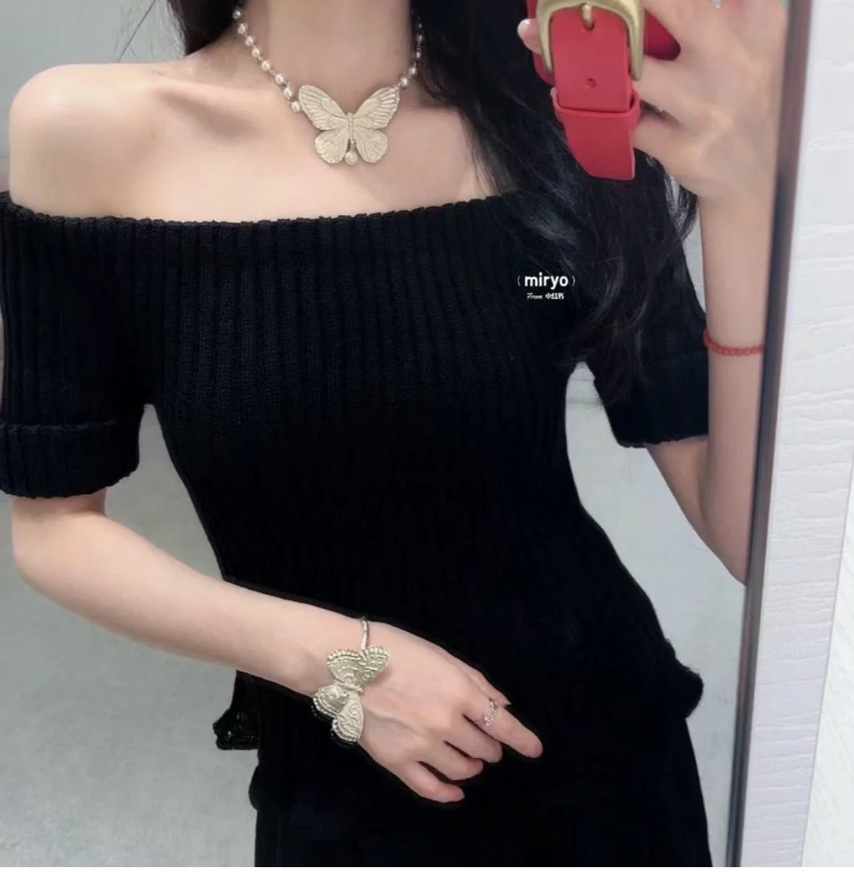 Dior Butterfly Choker 18K Gold Necklace