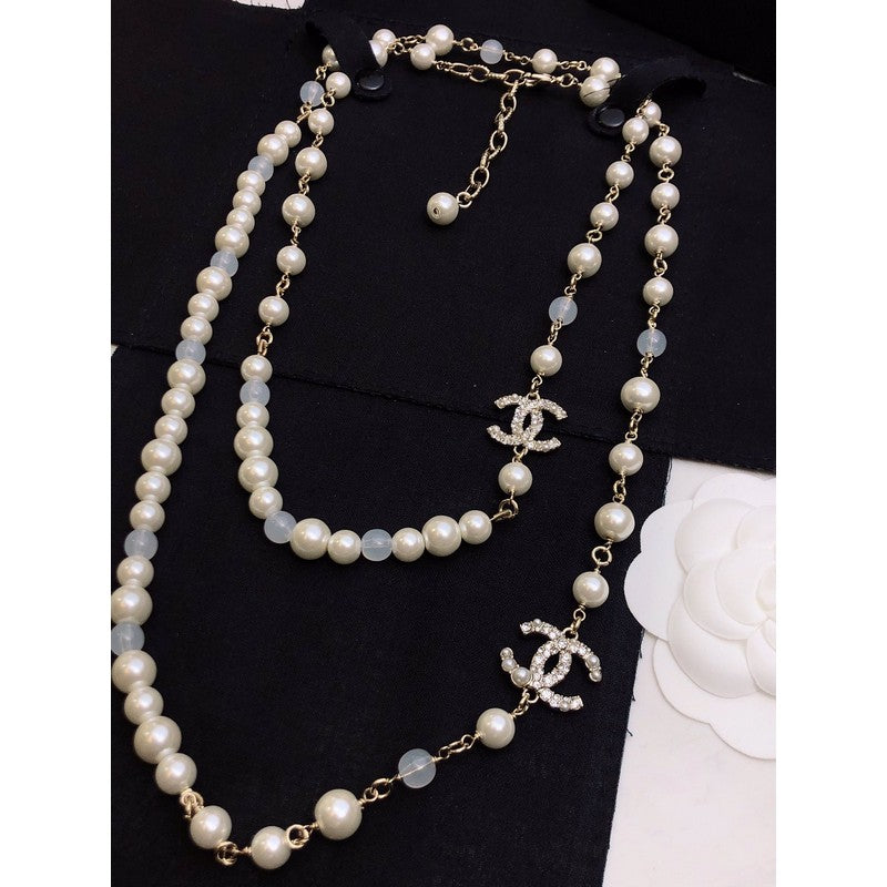 Chanel Long Pearl 18K Gold Necklace